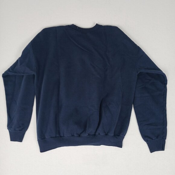 Vintage Y2K Leaves of Autumn Oak Maple Birch Graphic Blue Crewneck Sweatshirt - Picture 2 of 7